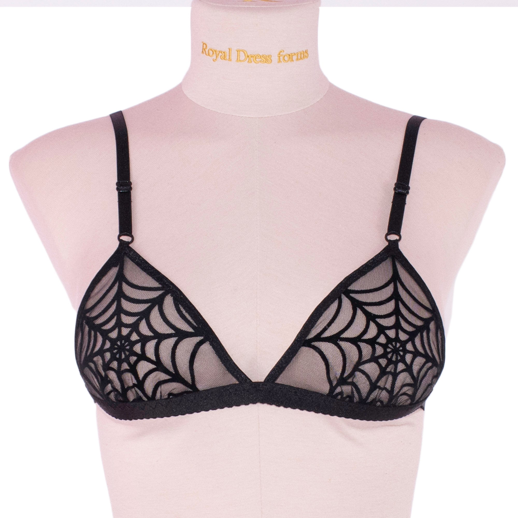 Black Spiderweb Bralette 