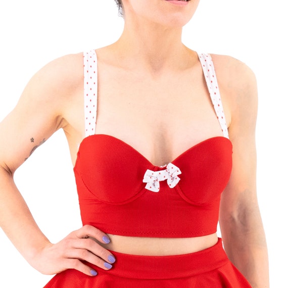 underwire bustier bikini top
