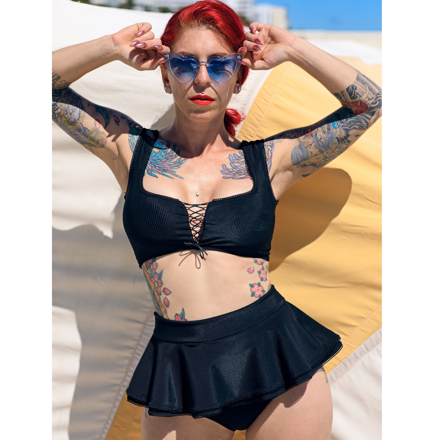 Cheeky High Waist Swim Skirt Multiple Prints XS2XL Etsy UK