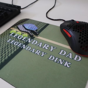 Legendary Dad Mouse Pad, Perfect Gift for Pickleball Lovers, Office Desk Accessory, Sports Themed Decor, Fathers Day, Birthday