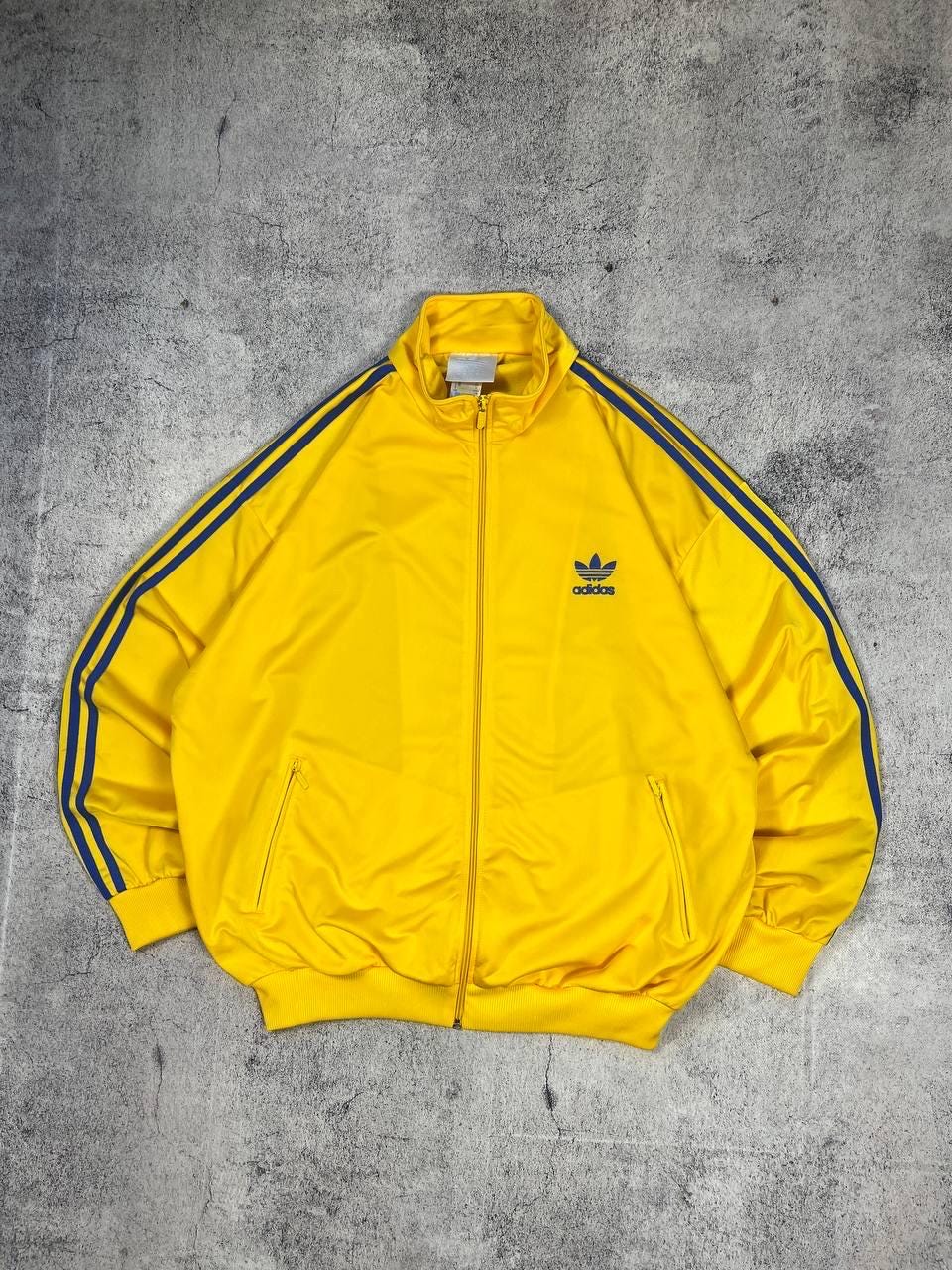 Adidas Yellow Track Jacket - Etsy