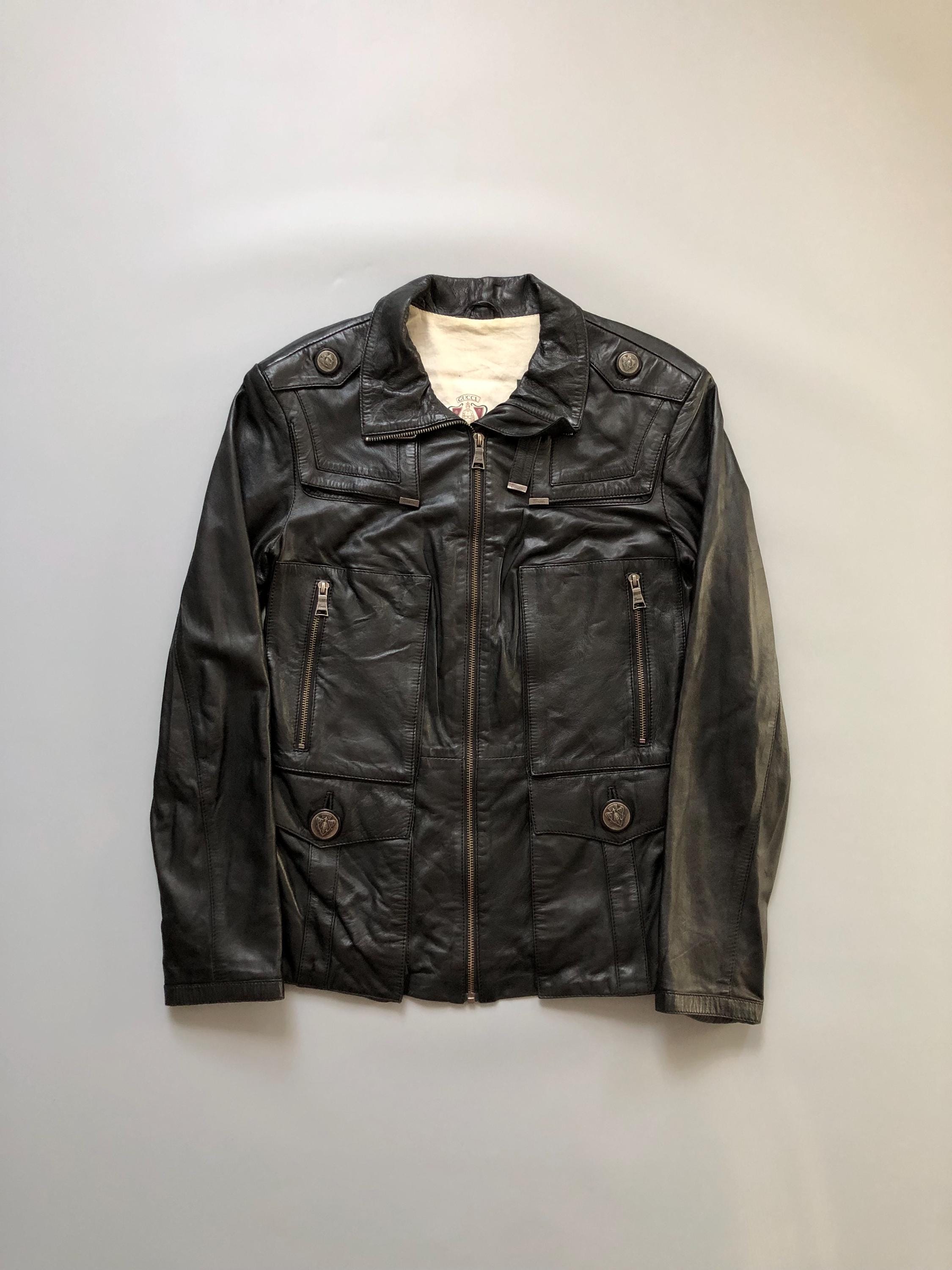 ジャケット・アウター 1980-1990s old GUCCI Leather jacket 1980-1990S Old Gucci Leather Jacket | eBay
