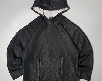 Sudadera con capucha Nike Uptempo Ninja negra vintage de los 90, talla M para hombre