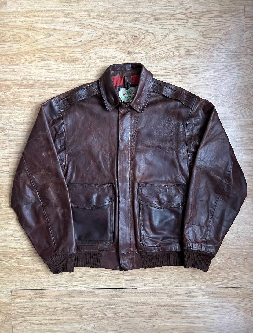 Vintage Type a 2 Leather Jacket - Etsy Canada