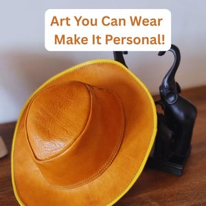 Custom Hand-Painted Wool Hat by Mounia – Personalized Moroccan Boho Winter Cap – Unique Berber Art Gift – Unisex Handmade Accessory