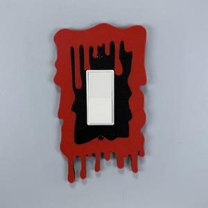 Dripping Blood Rocker Light Switch Cover Plate | Rocker | Wall Plate | Spooky decor | Halloween Decor | Pumpkin decor | Gore