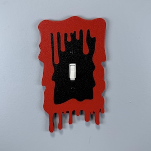 Dripping Blood Light Switch Cover Plate | Wall Plate | Spooky decor | Halloween Decor | Pumpkin decor | Gore |