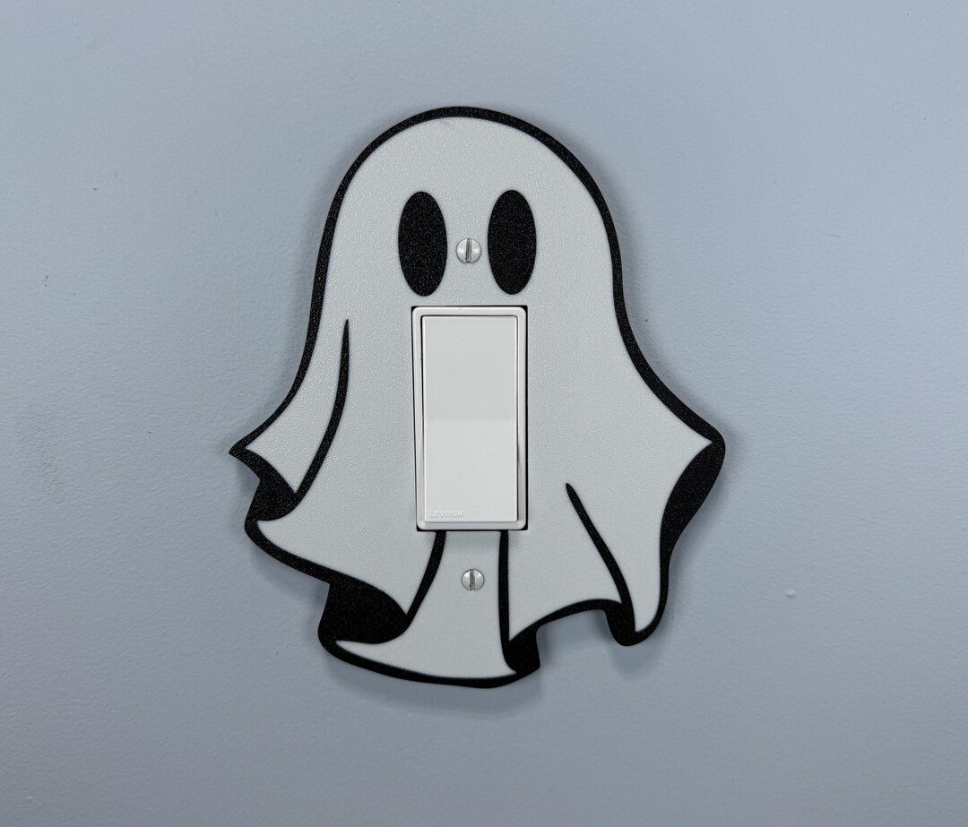 Cute Ghost Rocker Sign Ghost Rocker Switch Cover Plate | Wall Plate | Spooky Decor | Halloween ...