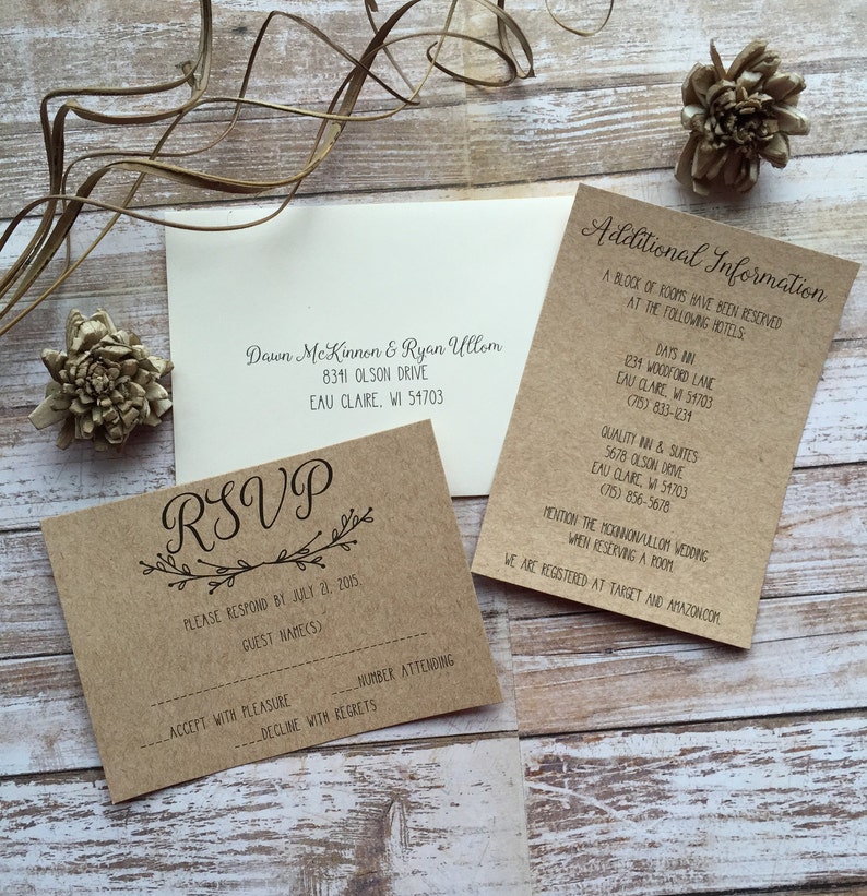 Rustic Wedding Invitation Burgundy Wedding Invitation Lace