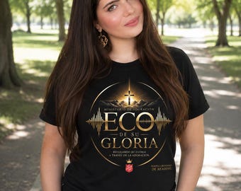 -shirt Eco de su Gloria |  T-shirt Christian, T-shirt noir
