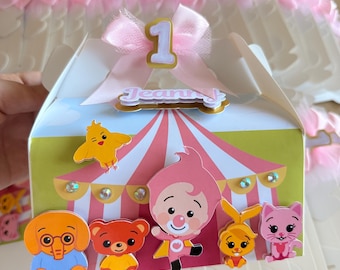 Boîte cadeau personnalisée Circus Plim Plim pour anniversaire