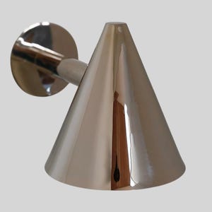 Minimalistische wandkandelaar gepolijst chroom - Wandkandelaar uit het midden van de eeuw Italiaanse wandkandelaar Moderne wandlamp kaptafellamp Bedlampje