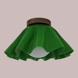 Modern style Flush Mount Brass Pendant Ceiling Light Handmade Glass Globe Mid Century Modern Chandelier Wall Sconce - Vanity Lamps Light