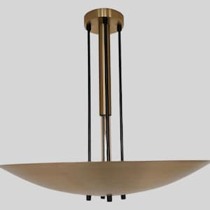Flush Mount Ceiling Dish Shade brass Pendant Light - Sputnik Ceiling Light - Italian Flush Mount Ceiling Light fixture Dining Room Lighting