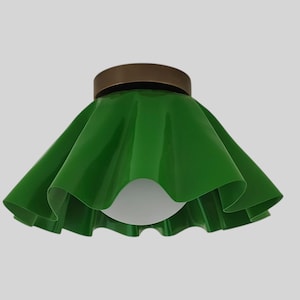 Modern style Flush Mount Brass Pendant Ceiling Light Handmade Glass Globe Mid Century Modern Chandelier Wall Sconce - Vanity Lamps Light
