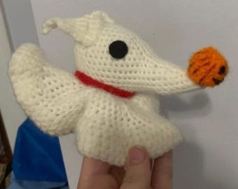 Zero Ghost Hund Plüsch gehäkelt