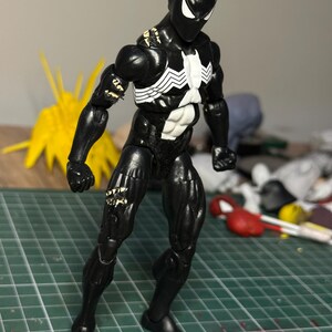 Symbiote SpiderMan Black Suit Headsculpt for 1/12 Spider-Man Figures image 9