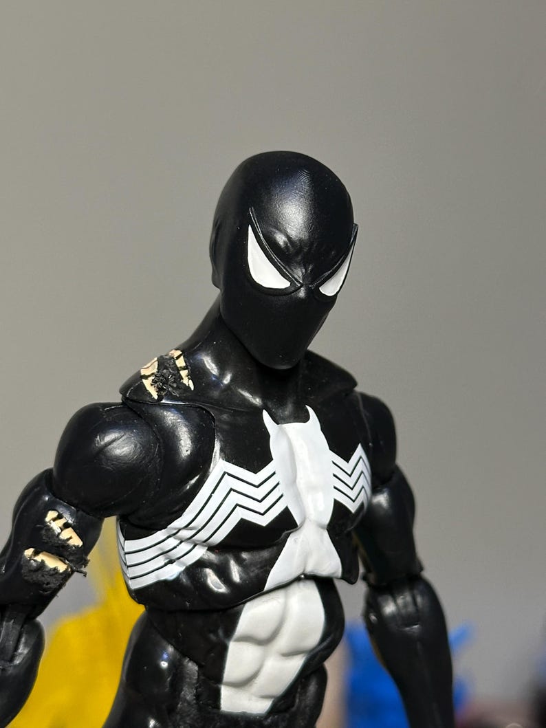 Symbiote SpiderMan Black Suit Headsculpt for 1/12 Spider-Man Figures image 8