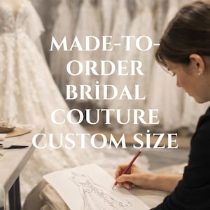 Custom Couture Bridal Gown | Handmade Made-to-Order Wedding Dress image 1