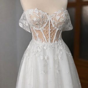 Custom Couture Bridal Gown | Handmade Made-to-Order Wedding Dress image 6