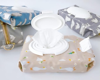 Baby Wipes Pouch Sewing Pattern | Wet Wipes Case PDF Pattern, Travel Baby Wipes Holder