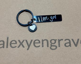 Gepersonaliseerde handschriftsleutelhanger: gegraveerd roestvrijstalen gedenkteken