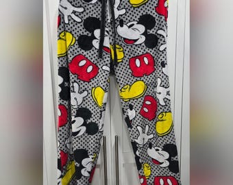 Disney Mickey Mouse Fleece Pajama Pants – Size XL