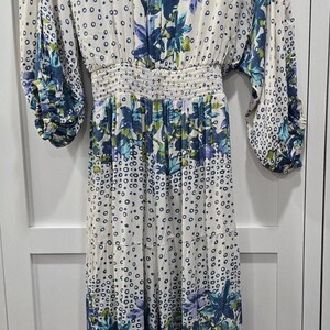 Free People Paradise Jumpsuit – Blue & White – Size Large*Discounted image 9