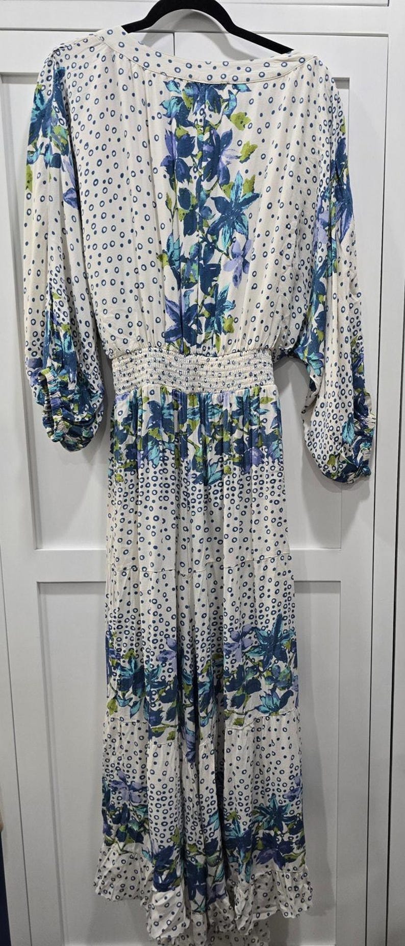 Free People Paradise Jumpsuit – Blue & White – Size Large*Discounted image 9
