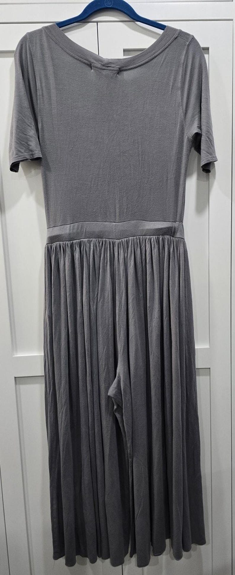 Free People Beach Gray Wide Leg Jumpsuit – Size Large bild 9