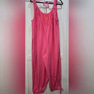 Urban Outfitters Pink Linen Blend Jumpsuit*Discounted image 5