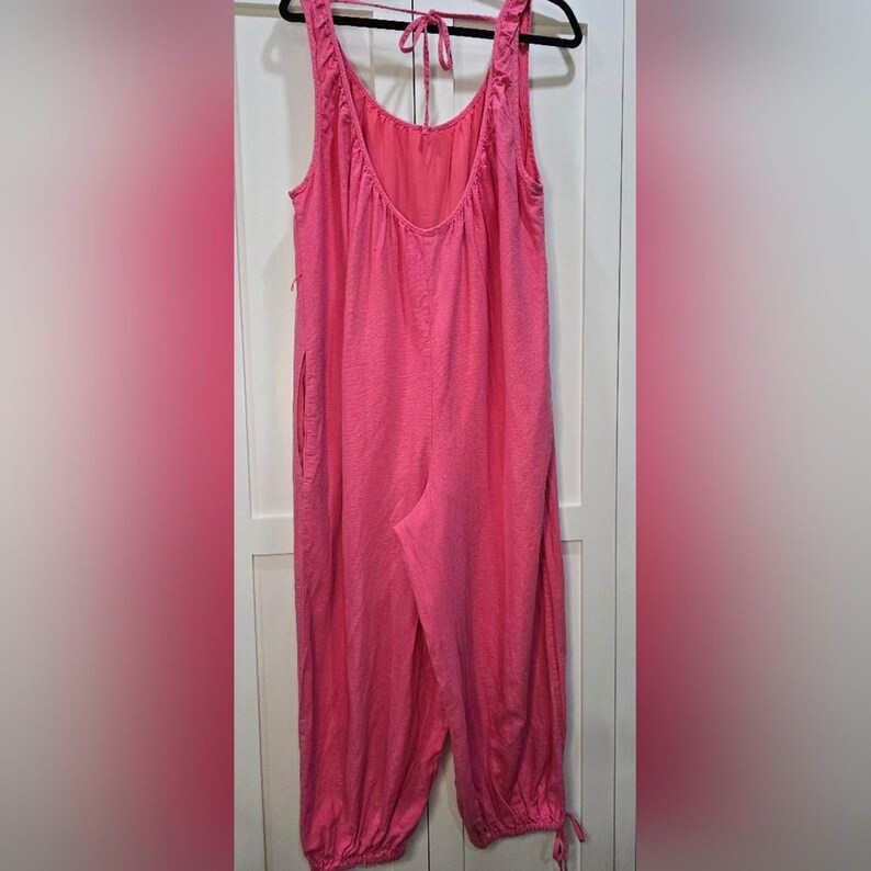 Urban Outfitters Pink Linen Blend Jumpsuit*Discounted image 5