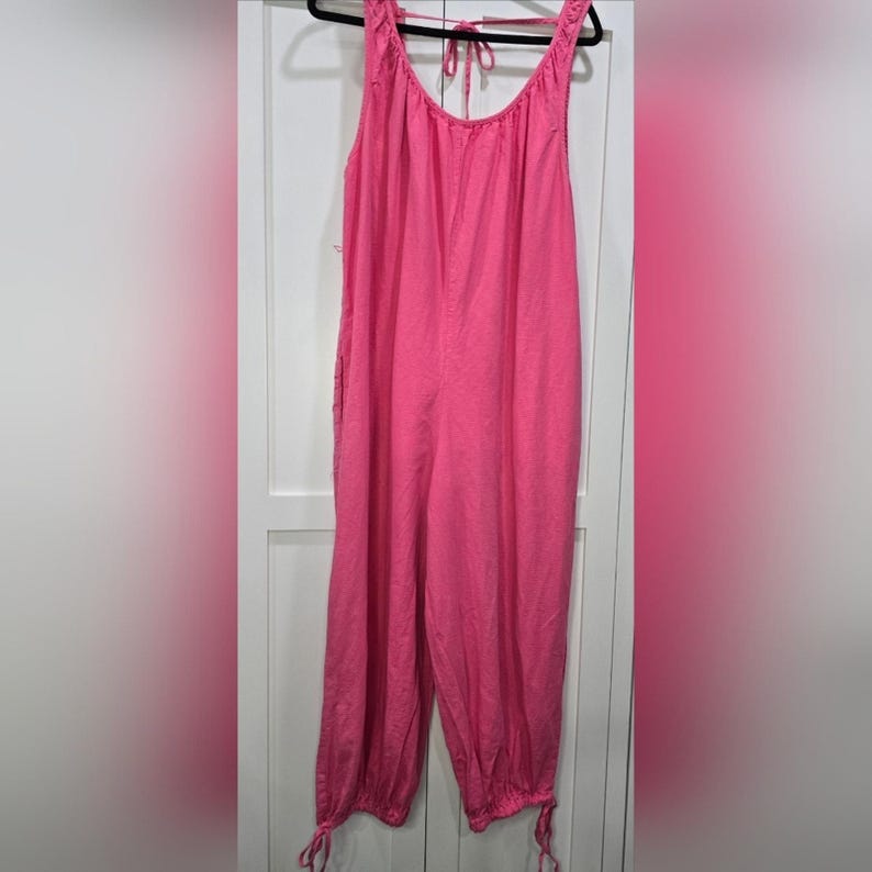 Urban Outfitters Pink Linen Blend Jumpsuit*Discounted image 3