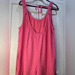 Urban Outfitters Pink Linen Blend Jumpsuit*Discounted image 7