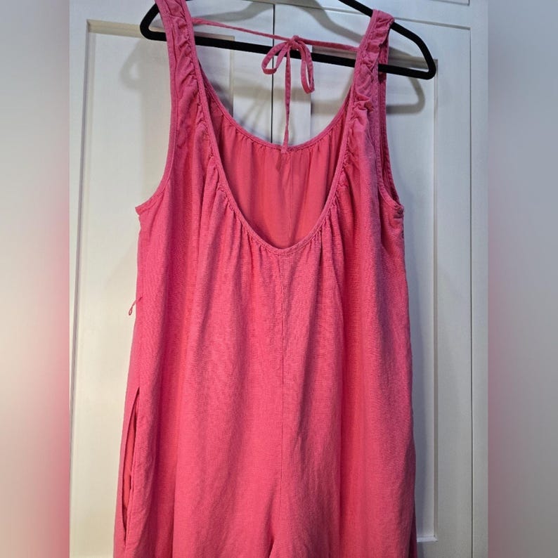 Urban Outfitters Pink Linen Blend Jumpsuit*Discounted image 7