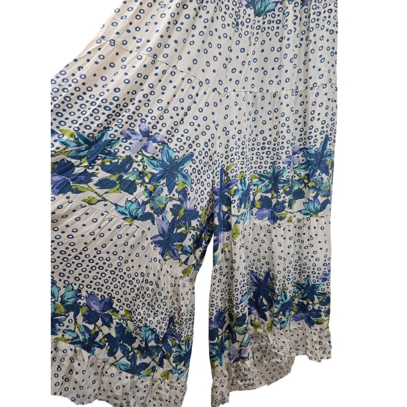 Free People Paradise Jumpsuit – Blue & White – Size Large*Discounted image 8