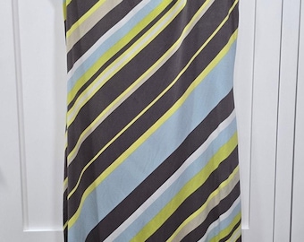 Merona Striped Sleeveless Midi Dress - Medium