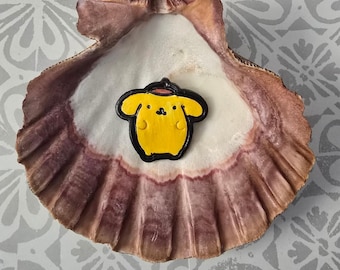 Handmade Clay Pompompurin-Inspired Figure – Sealed Finish