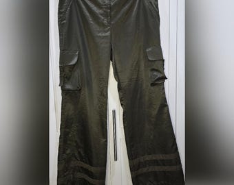 Vintage Y2K Express Olive Green Cargo Pants – Size 12