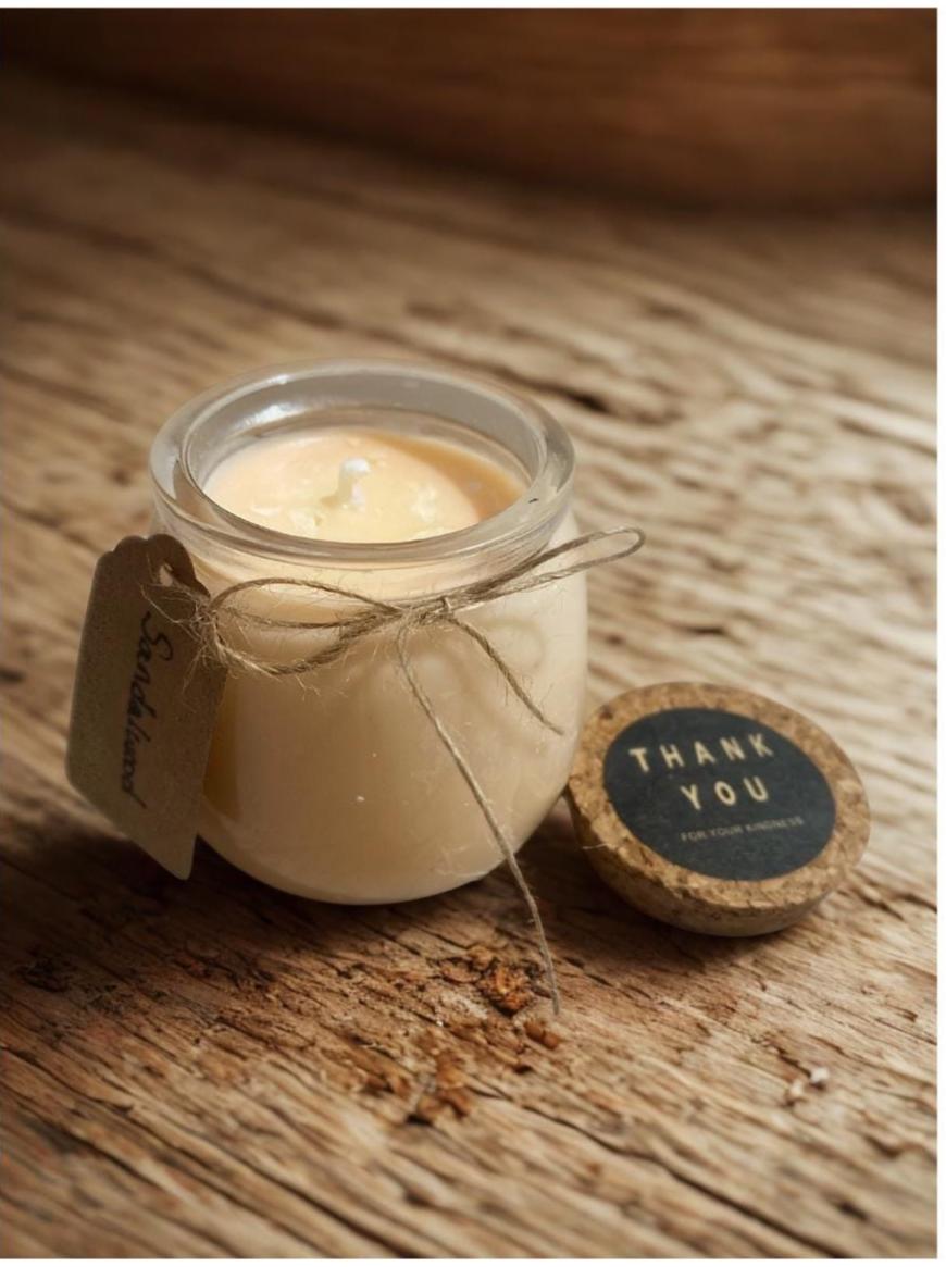 Handcrafted Sandalwood Candles