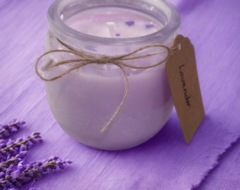 Handcrafted Lavender  Candles