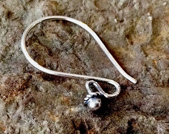 2Pcs Sterling Silver Leverback French Hook Earring Wires – DIY Jewelry Making Connectors