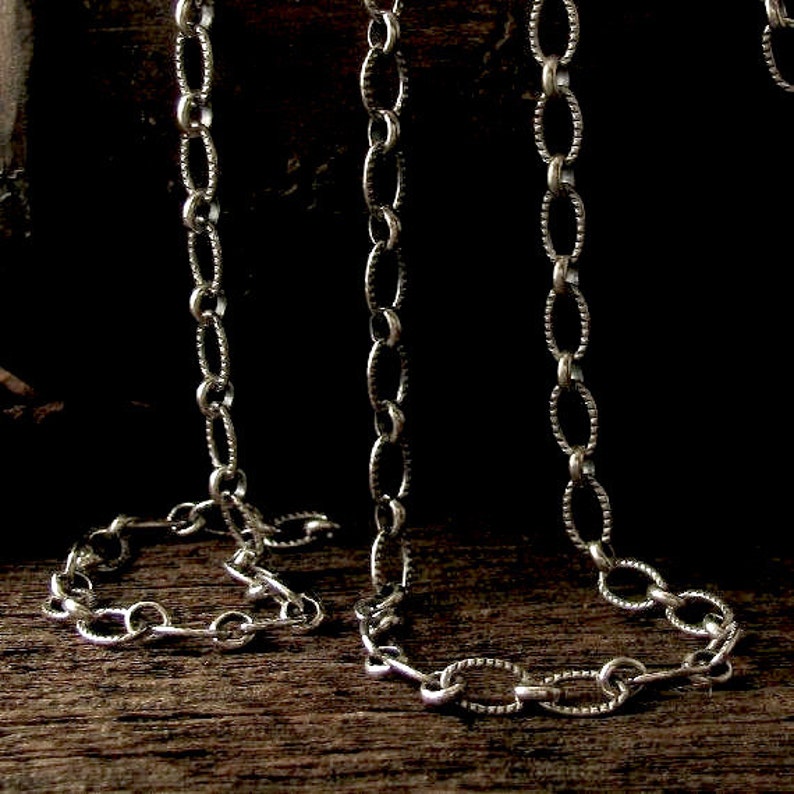 HEAVY DUTY Sterling Silver Cable Chain Large Thick Etsy