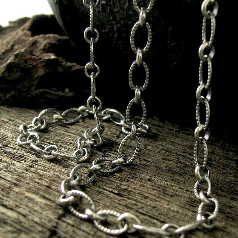 HEAVY DUTY Sterling Silver Cable Chain Large Thick Etsy