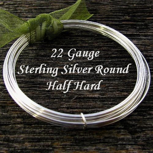 Sterling Silver Wire 22 Gauge  - Round -  Half Hard 5 Feet - Jewelry …