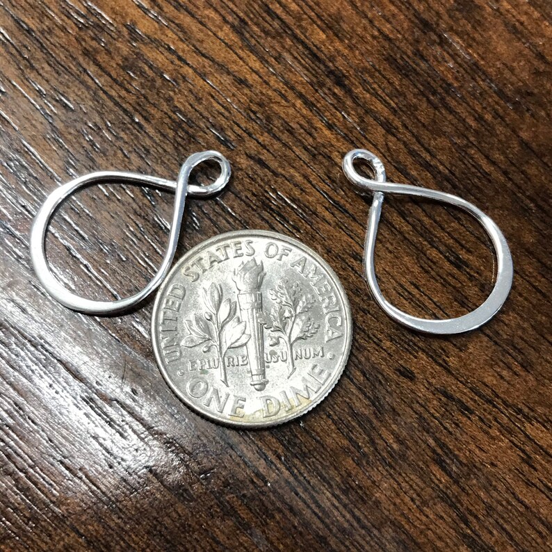 20mm Chandeliers Connectors Hallmarked 925 Oakhill Silver L80 2 Sterling Silver Infinity Ear Wire Hoop Dangles Links Eternity