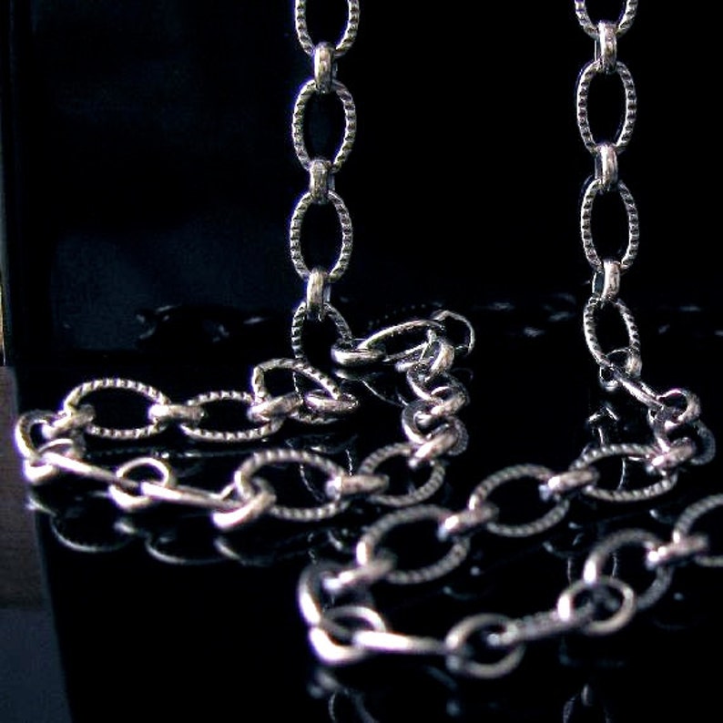 HEAVY DUTY Sterling Silver Cable Chain Large Thick Etsy