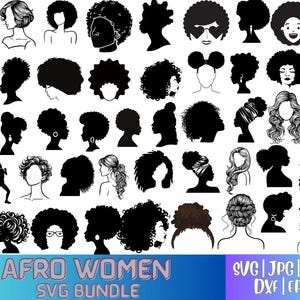 Afro Woman Svg, Melanin Queen Clipart,Afro Lady Svg,Black Girl Magic,Curly Hair Svg,Afro Woman Cut File For Circut eps ai svg png