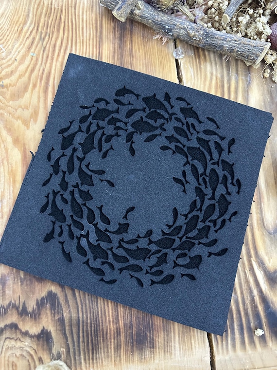 Fish Pattern Texture Mat: Flexible Foam for Pottery Clay, Soap
