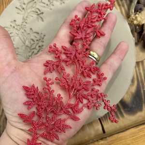Flexstamp™ – Flexible Clay Stamp | Botanical Berry Branch Pattern – Deep Detail Texture Tool image 5